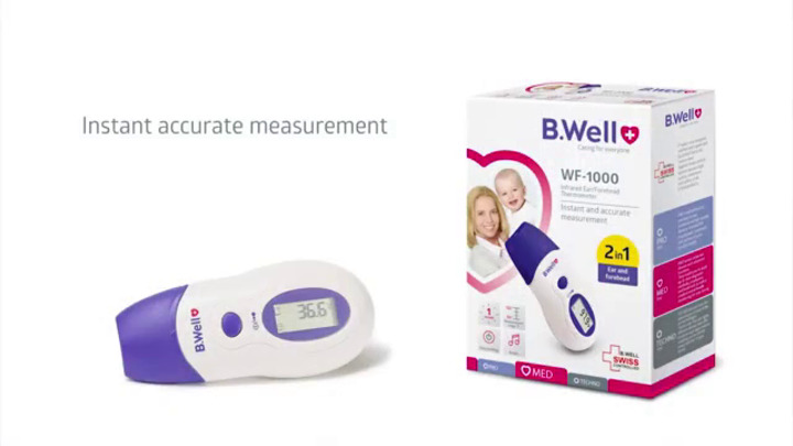 Thermomètre médical - WT-03 - B.Well Swiss - numérique / axillaire / oral