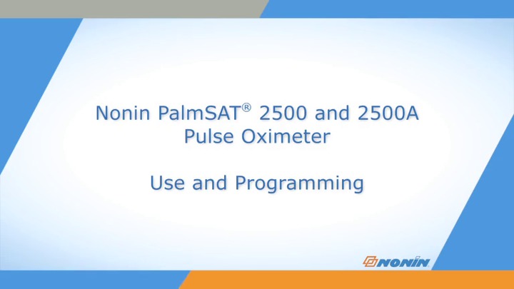 Oxymètre de pouls compact - PalmSAT® 2500 - Nonin - portatif / médical /  sur batterie